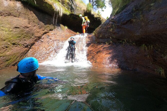 Canyoning in Madeira Island- Level 1 - What you actually do: walking in the river, four rappels, and fun natural obstacles