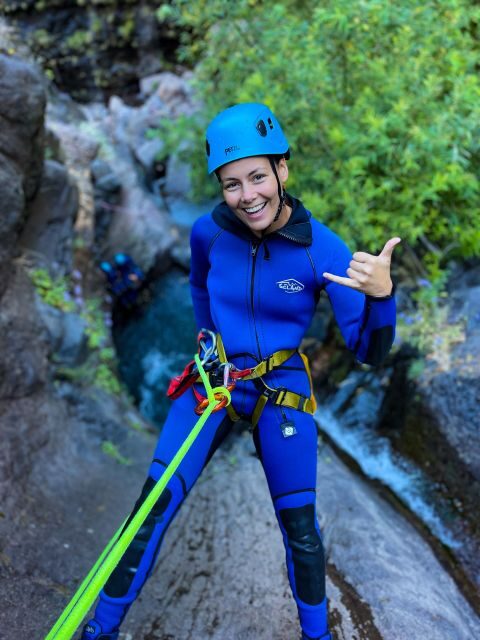 From Funchal: Intermediate (Level 2) Canyoning Adventure - The action plan: rappels, slides, splash pools, and optional jumps