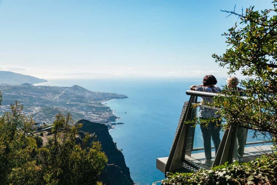 From Funchal: Porto Moniz and Seixal Day Tour by Jeep - From Funchal Pickup to Câmara de Lobos and the Cabo Girão Skywalk
