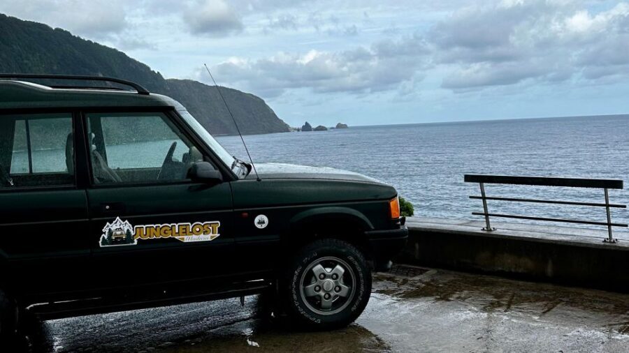 From Funchal:West Madeira Open-roof 4x4 Day Tour with Pickup - Cabo Girão Skywalk views and Seixal black-sand stops