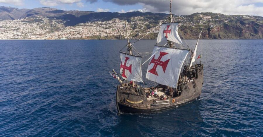 Madeira: Flag Ship Tour aboard Santa Maria de Colombo - The swim stop off the Atlantic: fun, optional, and not for everyone