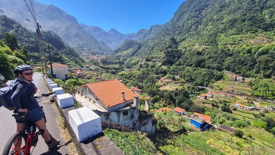 Madeira: Guided E-bike Tour of the North Coast - Boaventura’s first viewpoint: village rooftops, then coast views