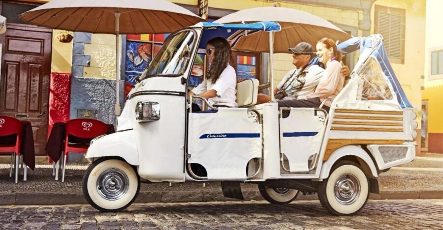 Madeira: Private Guided Cabo Girão Tour - From Funchal to the cliffs: private tuk tuk with local context