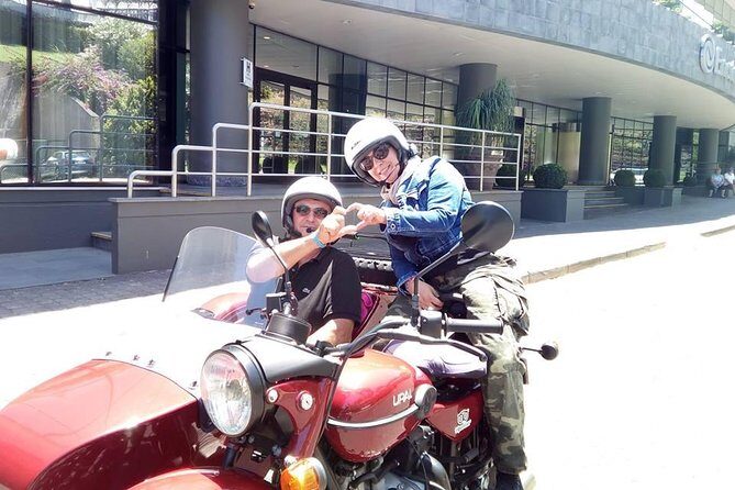 Madeira Sidecar Adventure – Old West Road (1 or 2 Persons) - The sidecar setup: seats, safety gear, and comfort for two