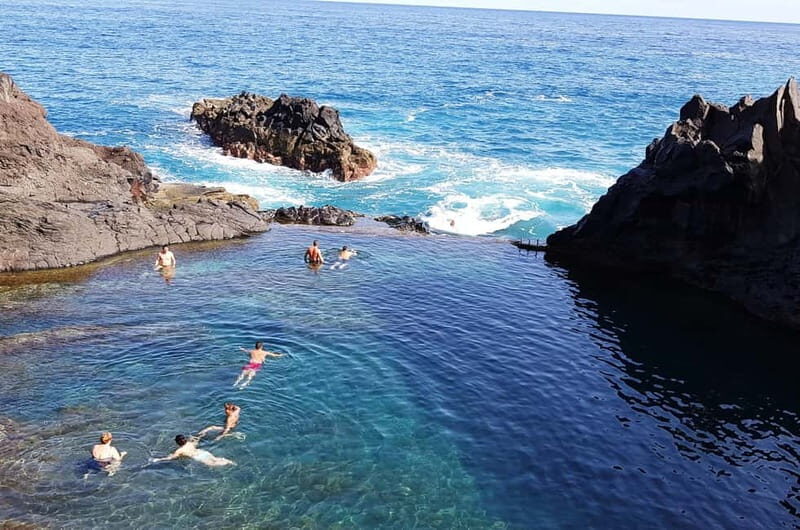 Madeira: Skywalk, Porto Moniz, Seixal, and Fanal 4WD Tour - Porto Moniz natural pools: swimming in volcanic rock basins