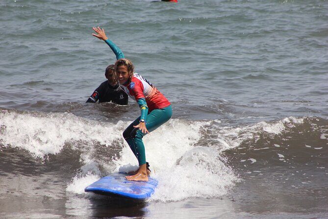 Madeira Surfing Lessons - Aroundfreedom Surf School - Where Madeira surf lessons really shine: volcanic sand and real coaching time