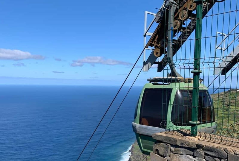 Madeira: Westside Achadas Cruz, Moniz, Seixal and Fanal - Achadas da Cruz Cable Car: 600 m of Drop and Cliffside Views